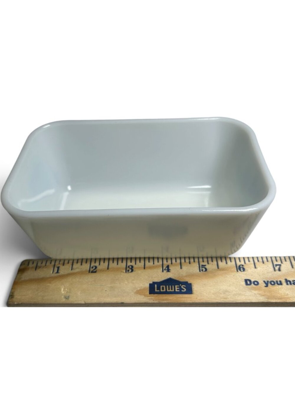 Pyrex 502 Butterprint 1.5-Pint Refrigerator Dish Base White Glass Light Blue - Picture 4 of 12